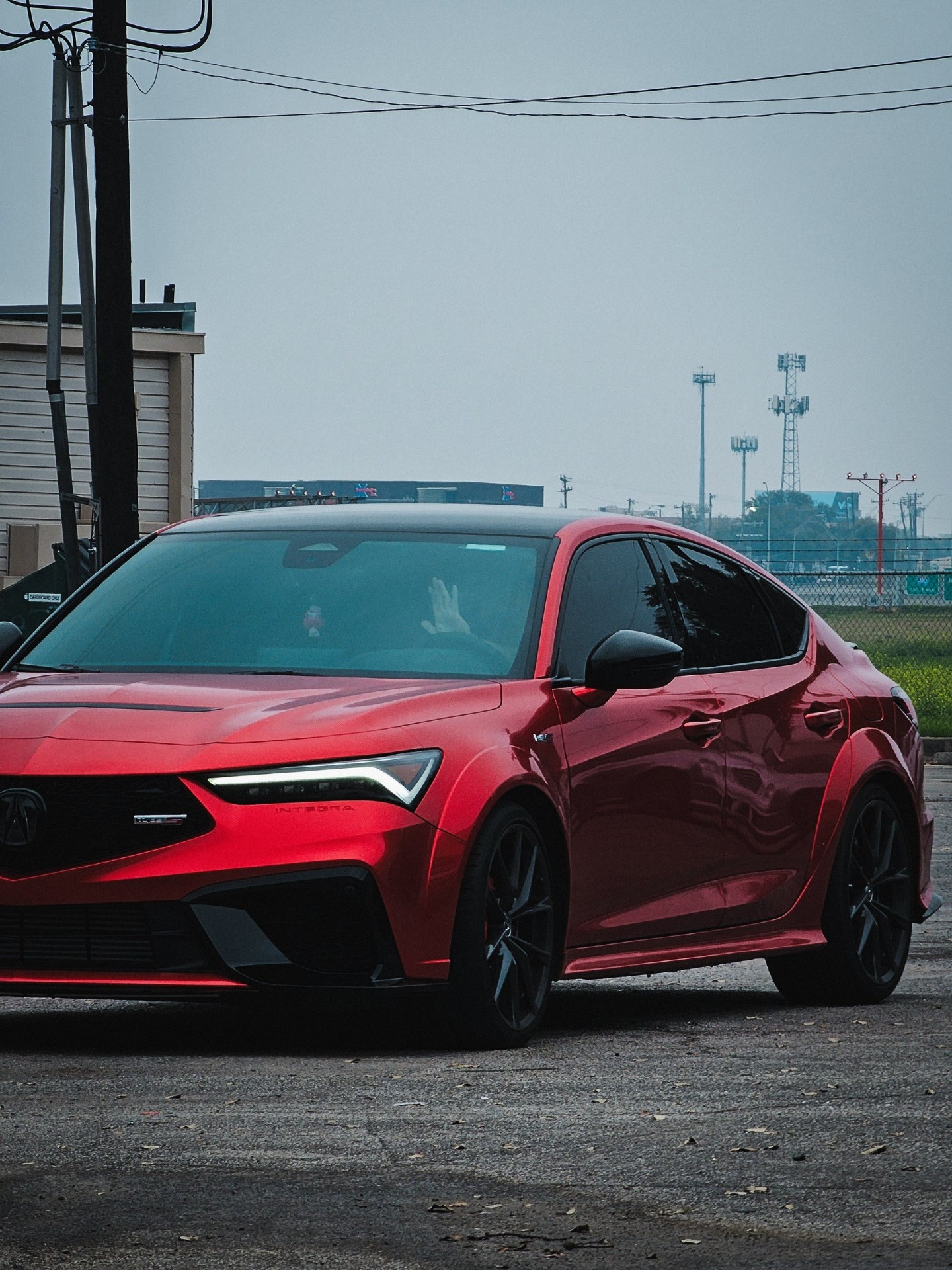 Red Acura Integra Type S wrap
